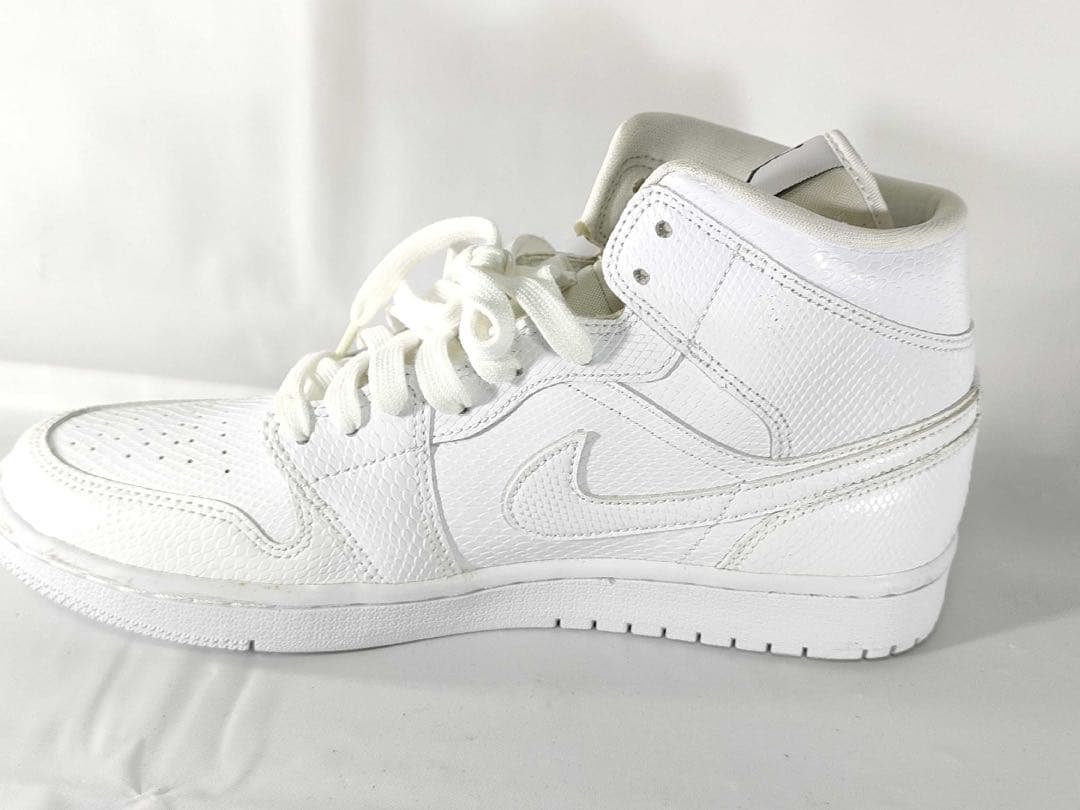 ナイキ NIKE エアジョーダン1ミッドスネークスキンスニーカー レディース