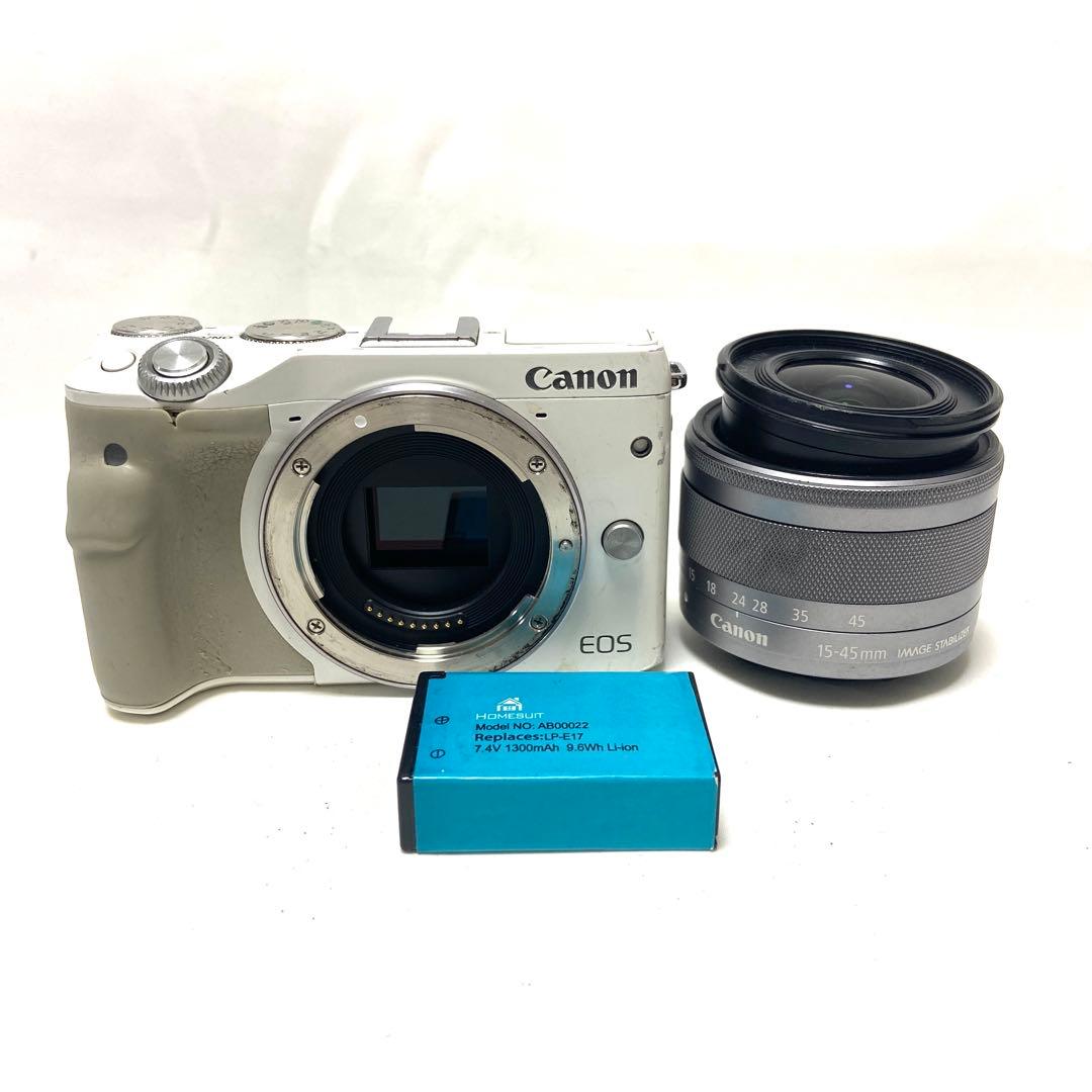 Canon キヤノン EOS M3 ホワイト ミラーレス一眼 ジャンク