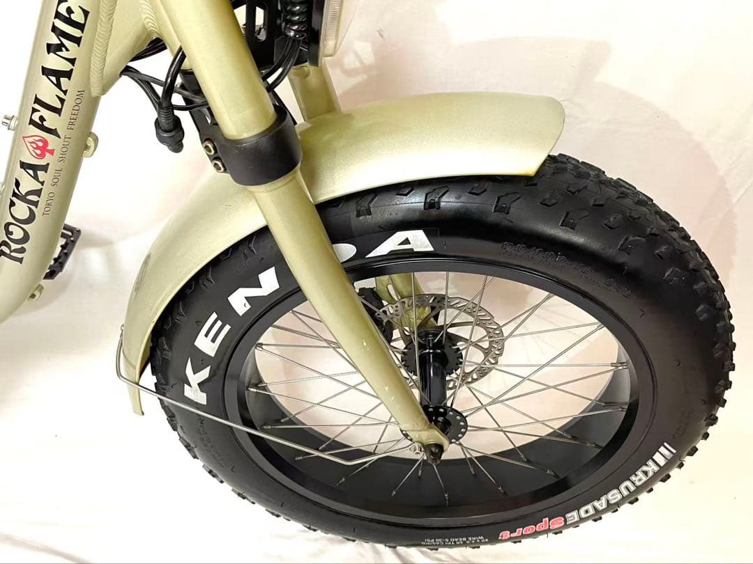 【動作確認済】送料無料 ROCKA FLAME ディスク式 電動アシスト自転車