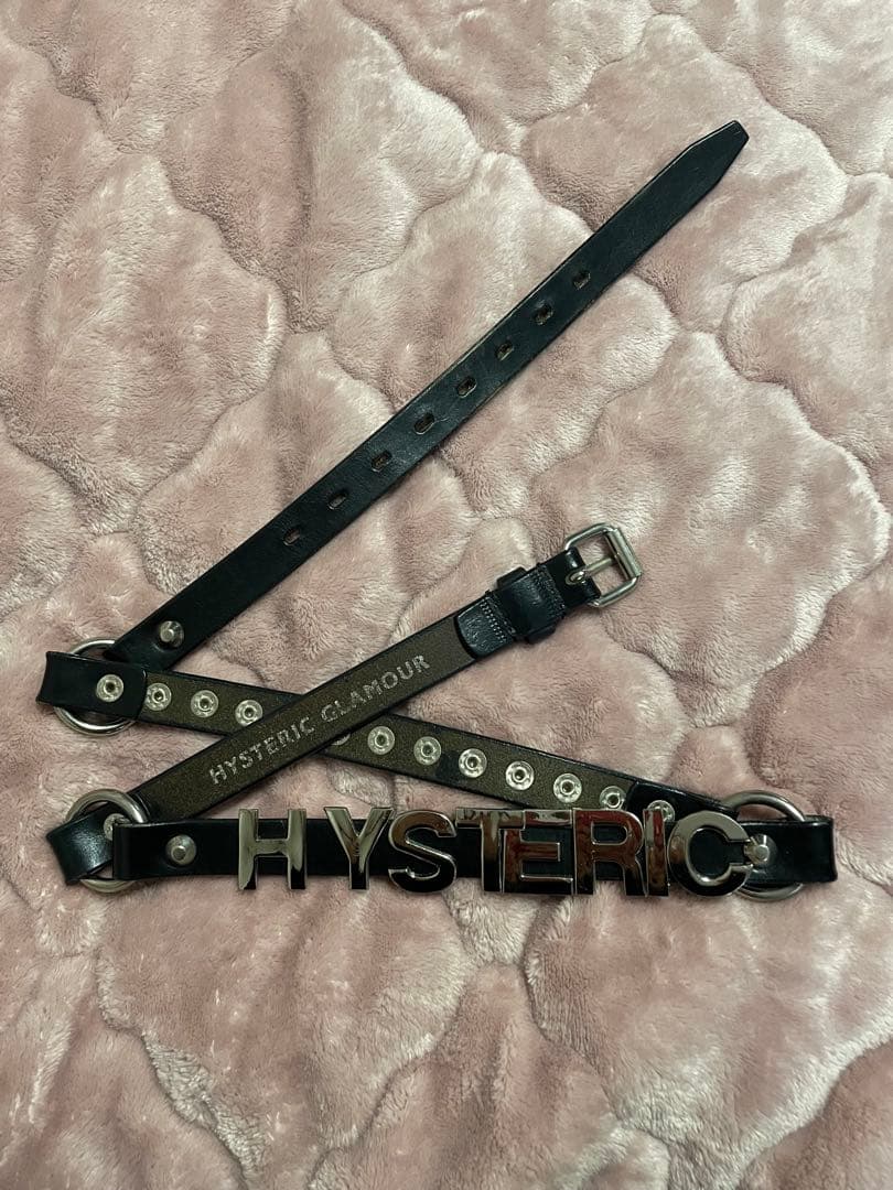 HYSTERIC GLAMOUR レザーベルトブラック ヒステリックグラマー