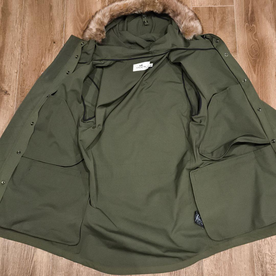 ダウンライナーで超暖か✨️　COACH　3WAYモッズコート　ラムファー