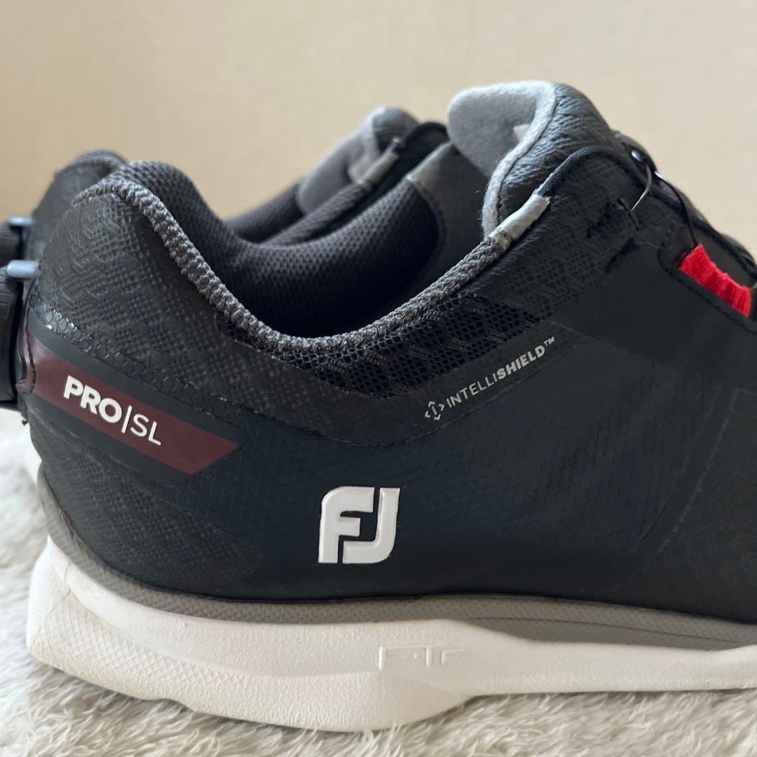 美品フットジョイfootjoyスパイクレスゴルフシューズ BOA 26.5cm黒