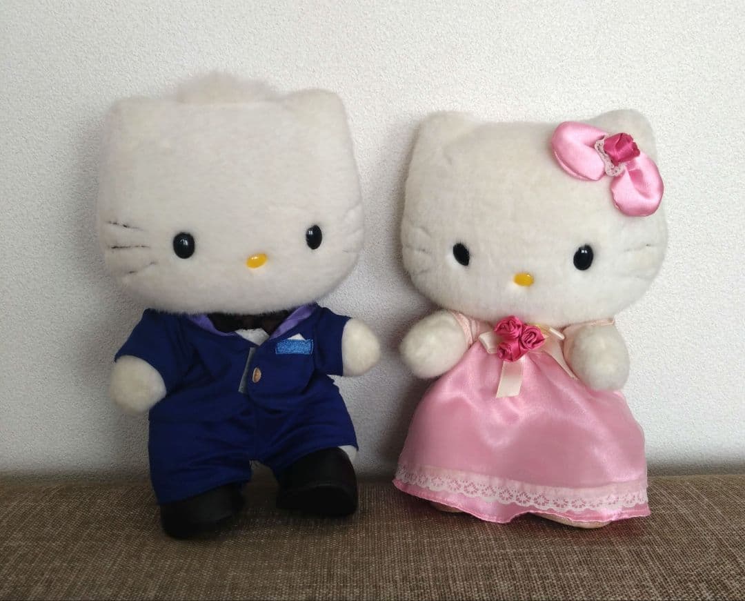 キティカタログにも連載レトロレアキティちゃん ダニエル ぬいぐるみ セット