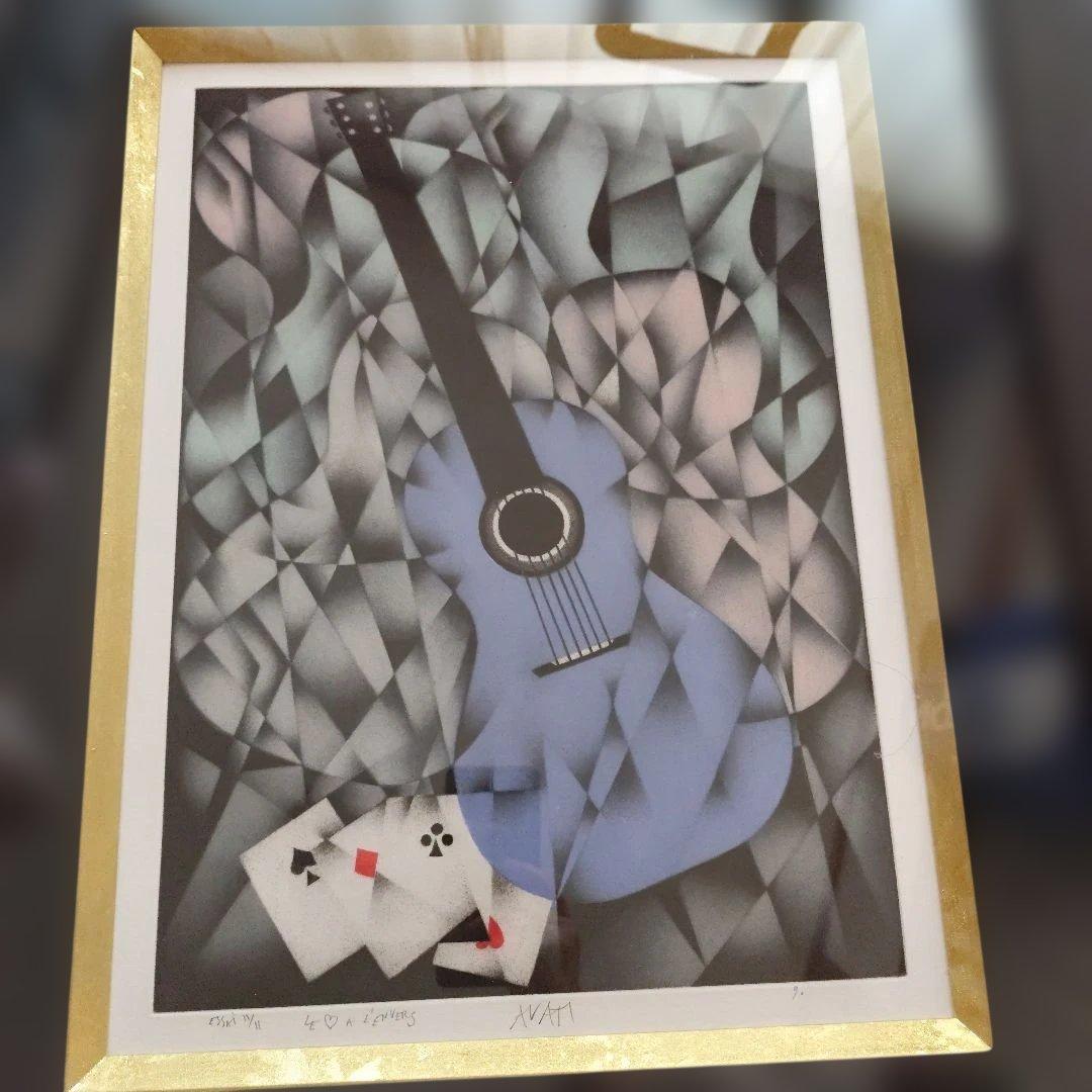 平成レトロ　マリオアバチ　「心の裏側」メゾチント技法