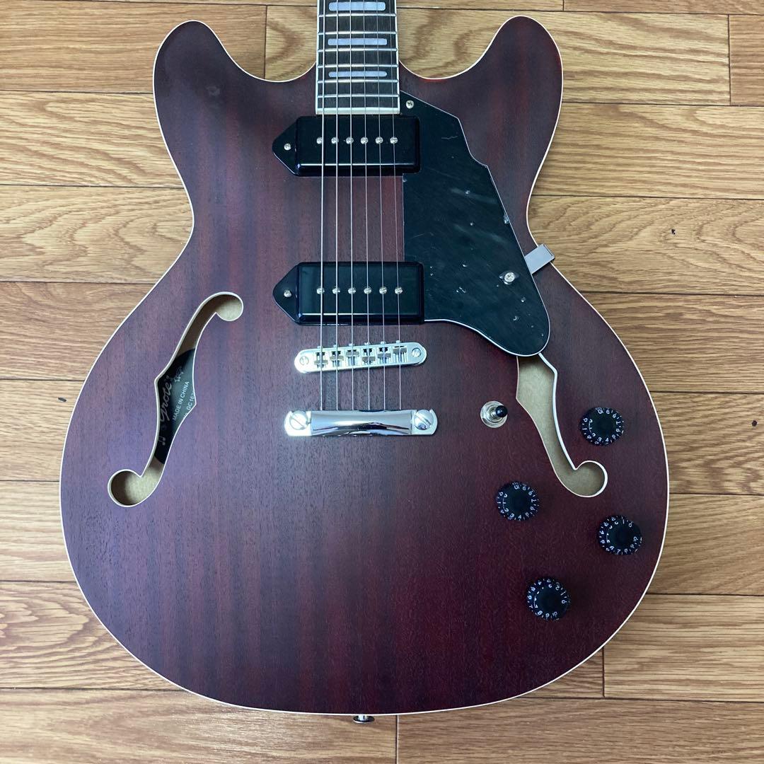 Grote エレキギター セミホロウボディ ブラウン