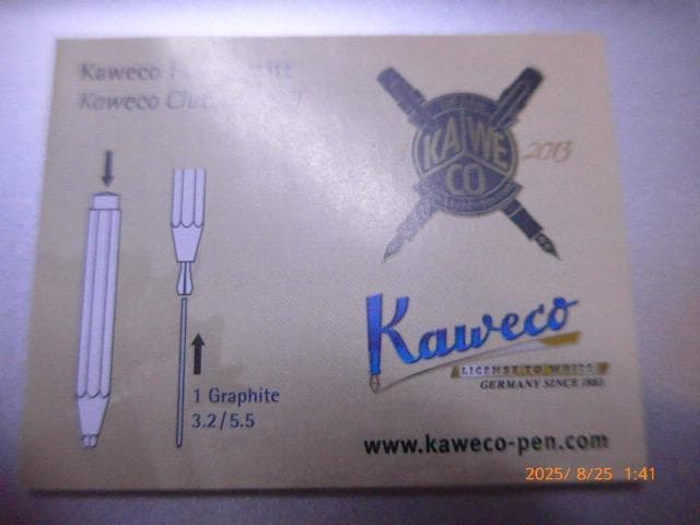 未使用のKaweco STEEL Sport 頑丈な金属のボールペン 付属取説等