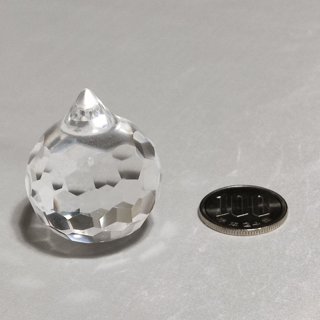 パワーストーン　天然石　多面カットクリスタル　宝珠　直径3cm　No.276
