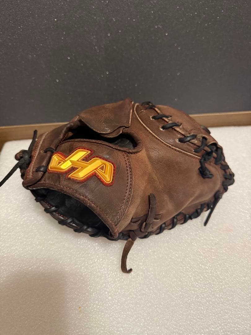 ★即戦力★ ハタケヤマ 一般硬式用 キャッチャーミット シリコンラベル