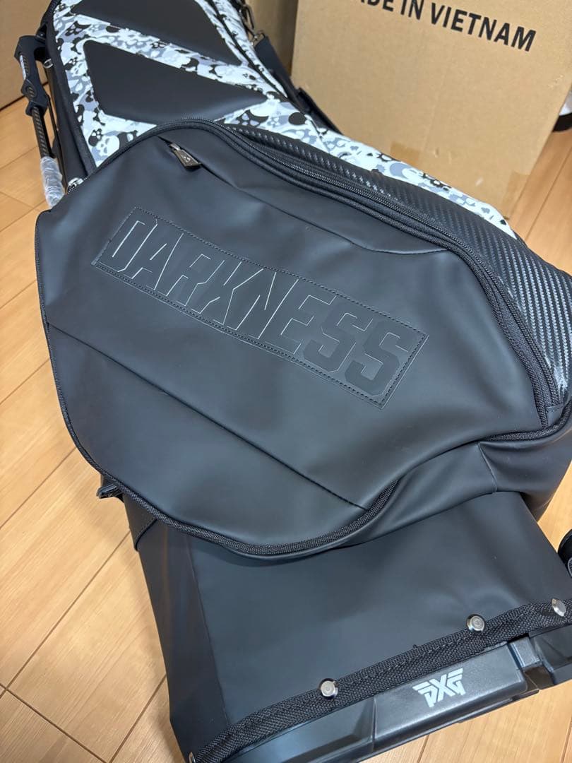 PXG ダークネス スカルカモ ハイブリッドスタンドバッグ 6分割 未使用展示品