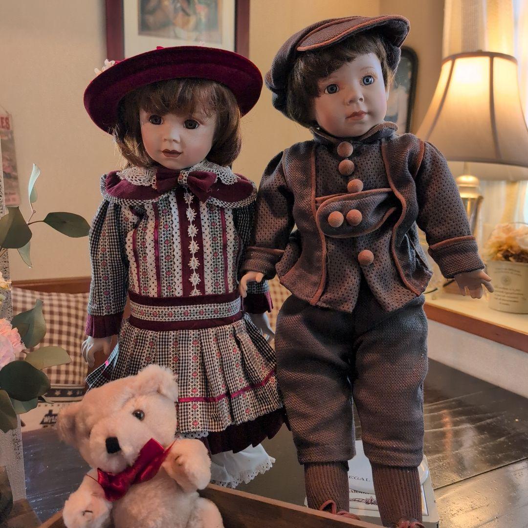 コカ・コーラアンティークペアビスクドール