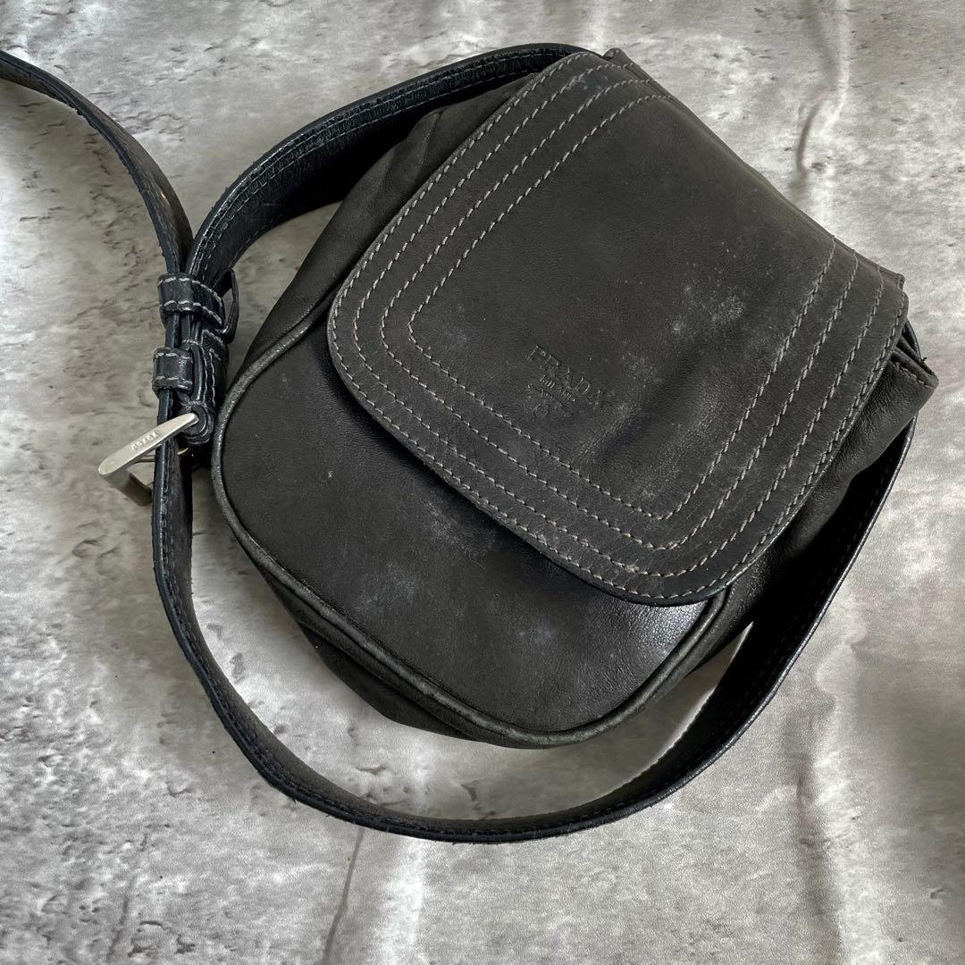 PRADA archive ウエストバッグ ロゴ型押し