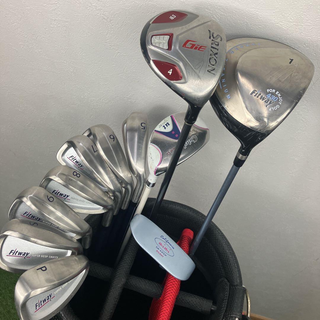 レディース　セット　Fitway フィットウェイ ゴルフクラブセット　初心者向け