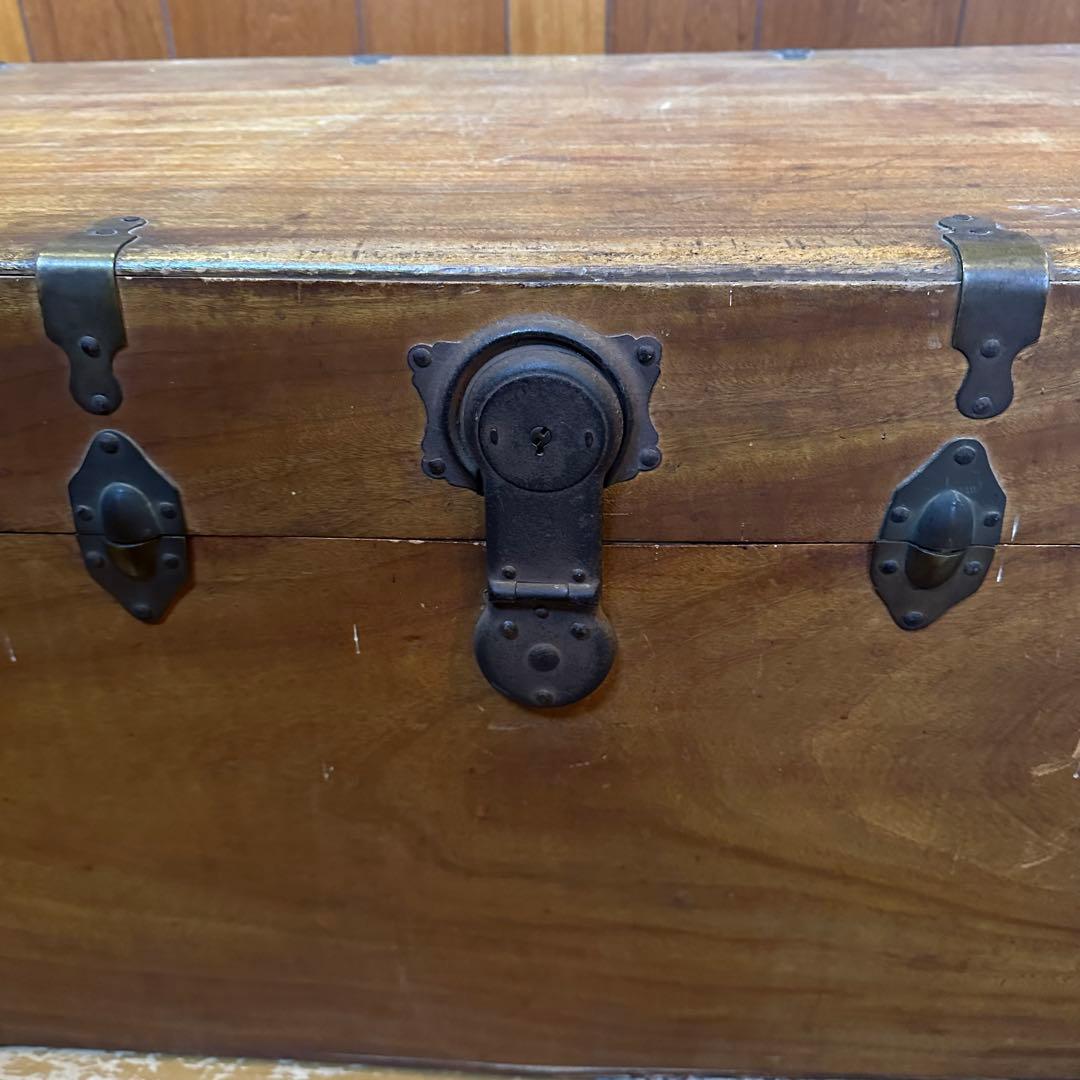 最終値下げ！アンティーク　木製トランクケース　長持　木箱