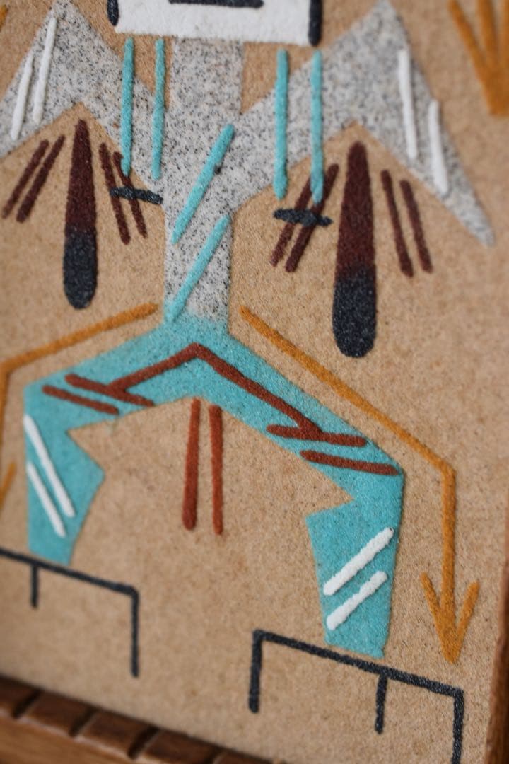 ナバホ　サンドアート　ビンテージアート　先住民　インディアン