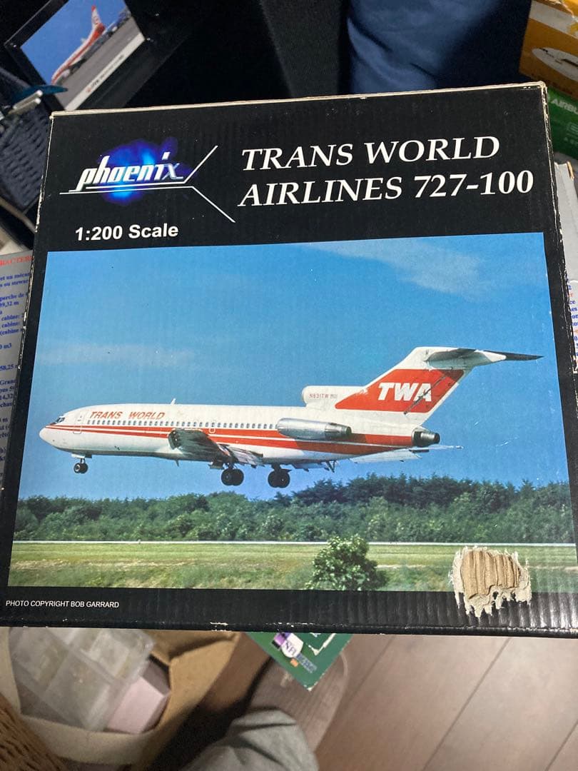 1/200 TWA B727ディスプレイモデル