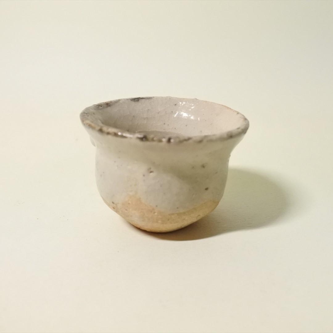 現代作家　杉本泥牛　杉本立夫　唐津　皮鯨　盃　酒器 b