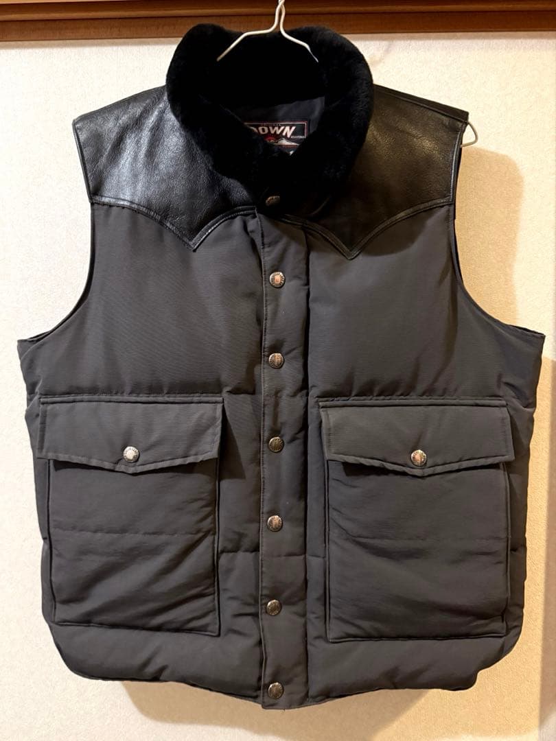 SUGAR CANE 東洋エンタプライズ／ボア付きレザーヨークダウンベスト