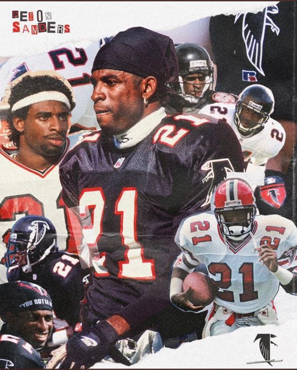 その他 DEION SANDERS ATLANTA FALCONS #21 jersey