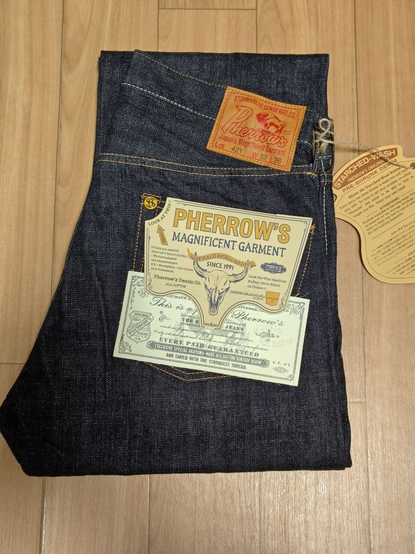 未使用　Pherrow's フェローズ 421sw　W32 L36