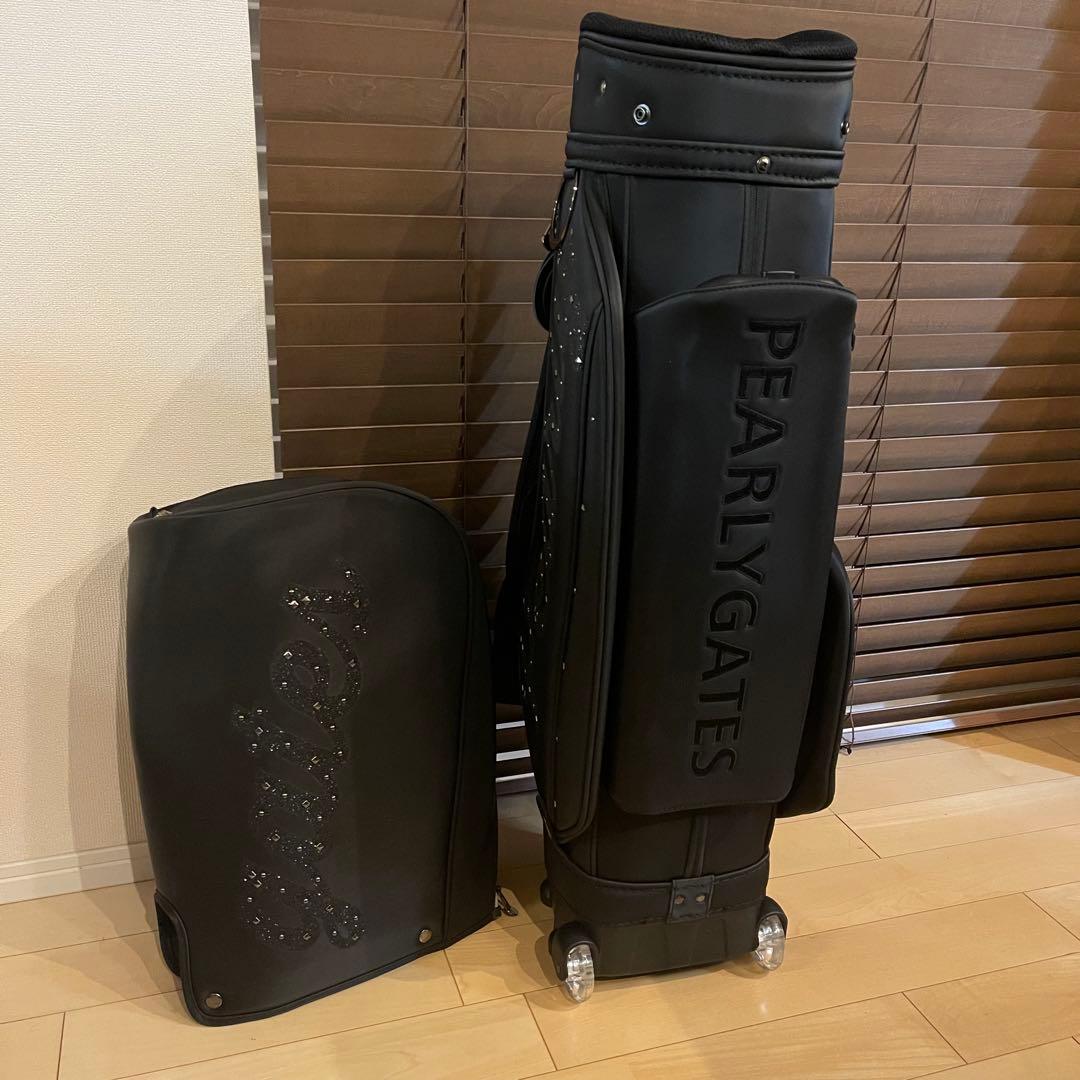 【即発送】PEARLY GATESパーリーゲイツ キャディバッグ ゴルフバッグ黒