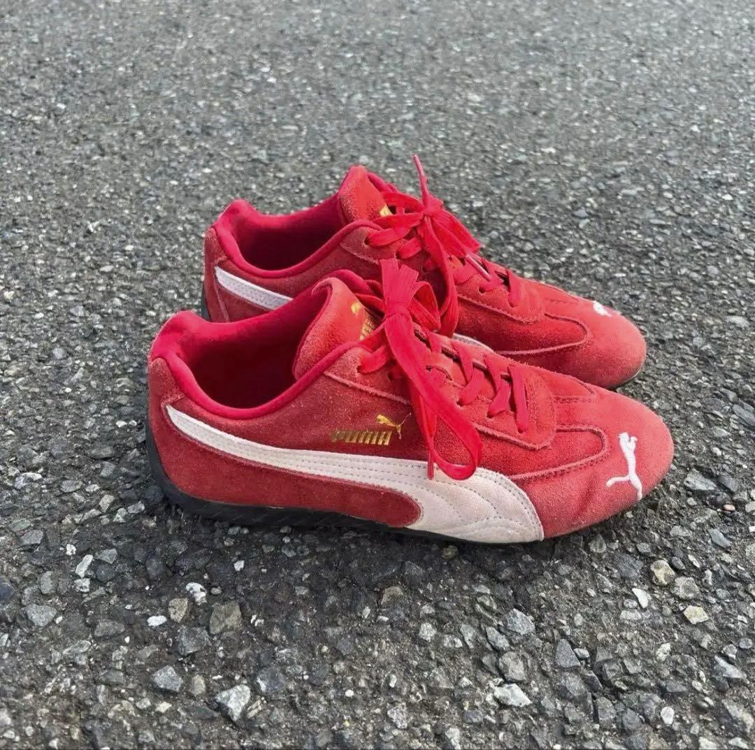 PUMA　プーマ　スピードキャット　　赤色　レッド　スニーカー 25.5cm
