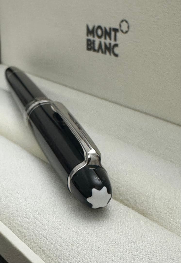 [美品]モンブラン万年筆 4810 マイスターシュテュック プラチナ クラシック