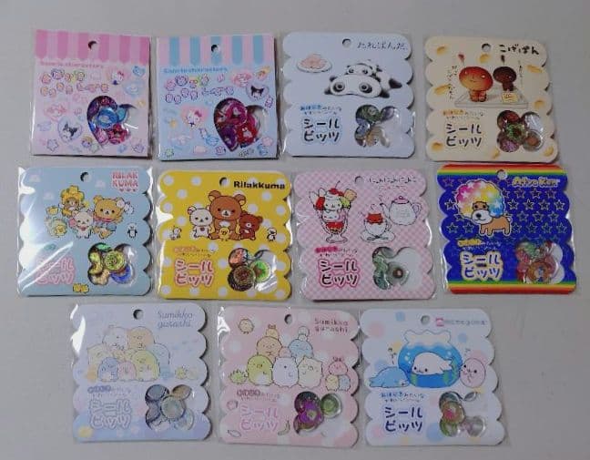 おはじきシール　サンリオ　平成キャラクター