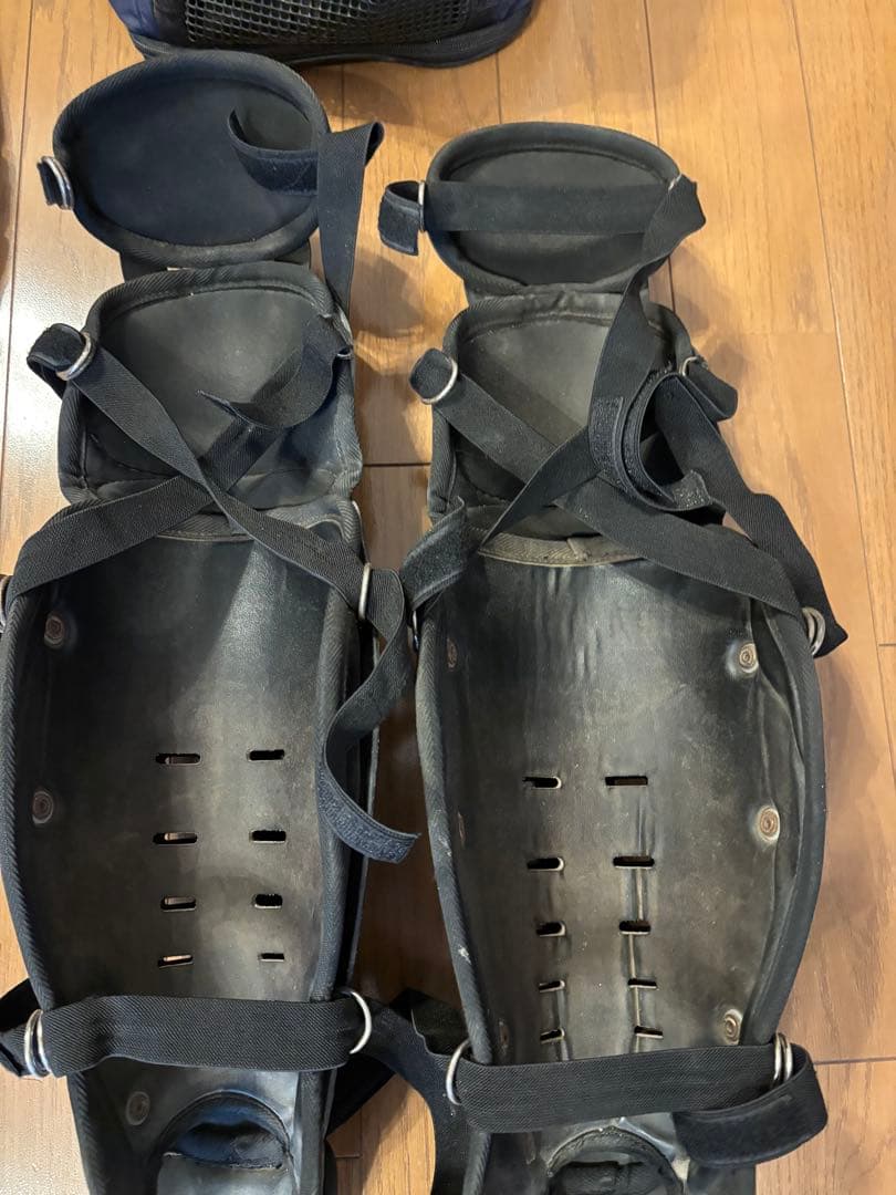 野球　キャッチャー防具一式 黒 フリーサイズ