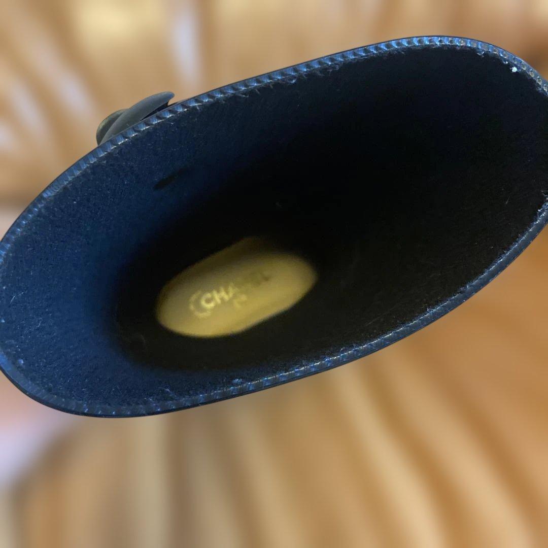 CHANELカメリアレインブーツブラック37⭐︎お値下げ