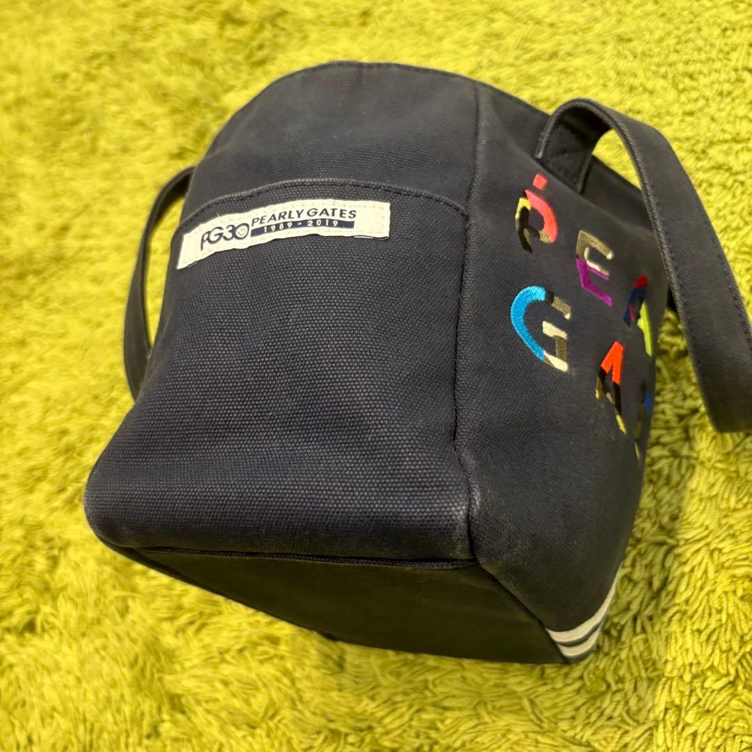 パーリーゲイツ PEARLYGATES カートバッグ ラウンドバッグ ワッペン