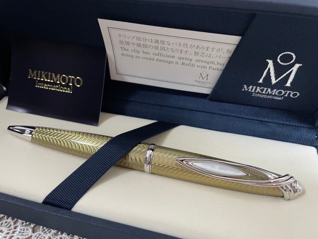 【廃盤・希少品】 MIKIMOTO パール付きボールペン
