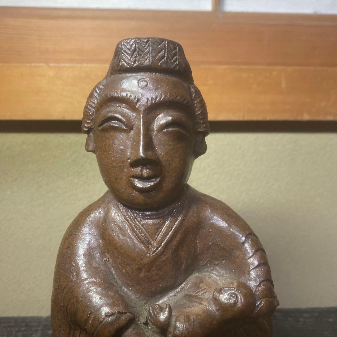 陶器製　マリヤ観音置物