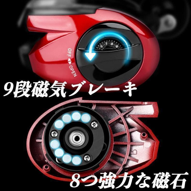 YU198R　釣りリール ラインカウンター付き　＊右ハンドル