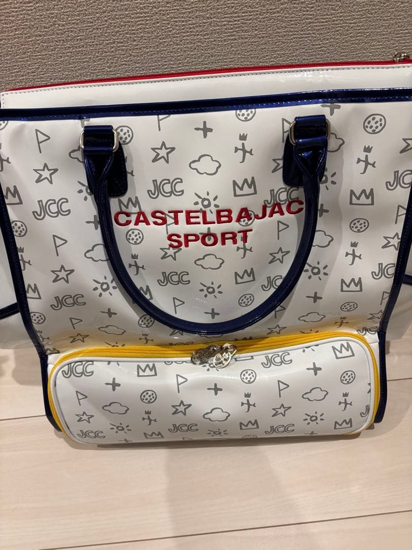 【新品】CASTELBAJAC バッグ 7232181302 ゴルフバッグ 白