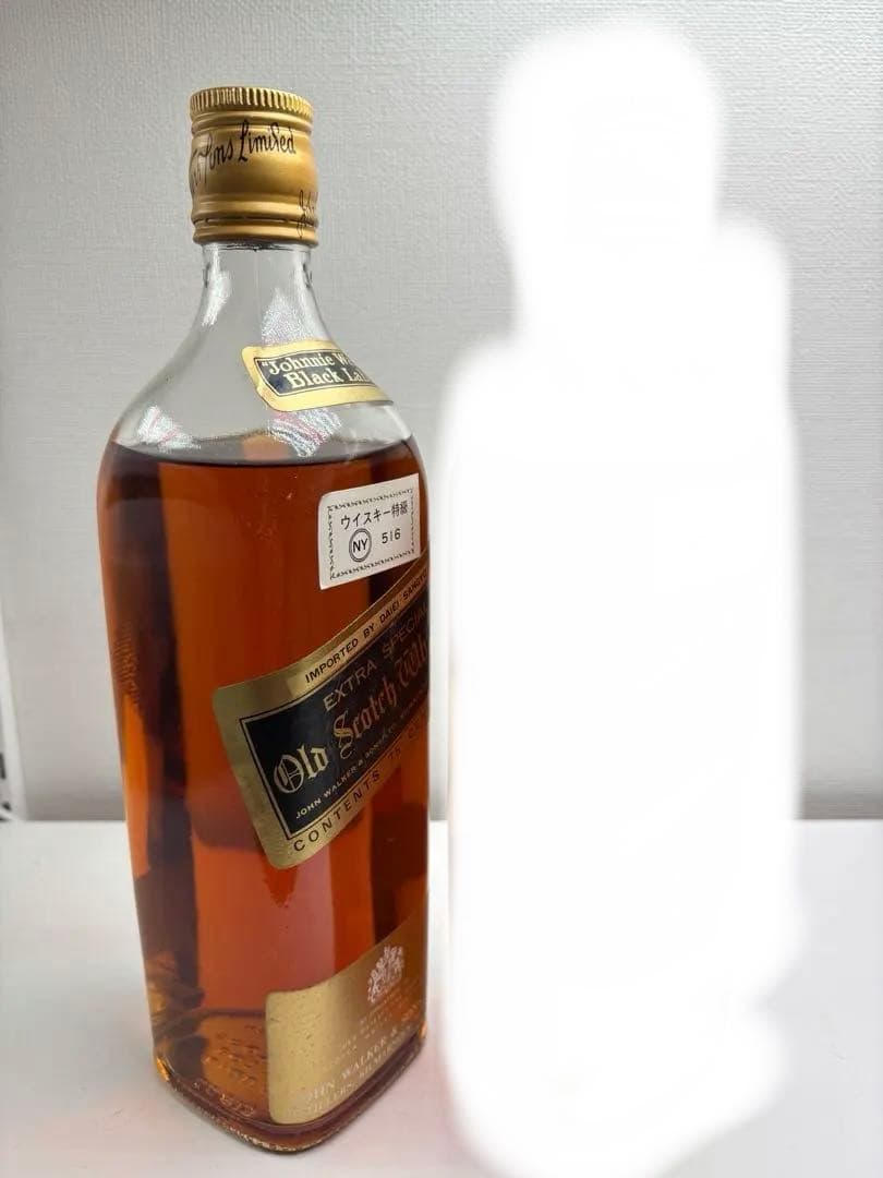 1本古酒JohnnieWalkerBlack Label白紋章ジョニーウォーカー