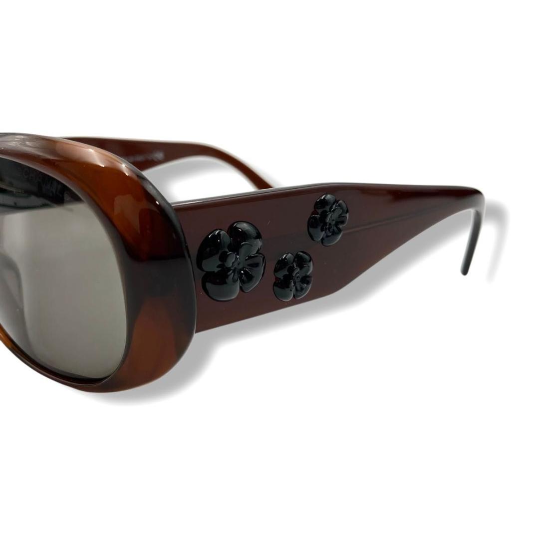 美品　CHANEL シャネル サングラス　カメリア　ココマーク　5113-A