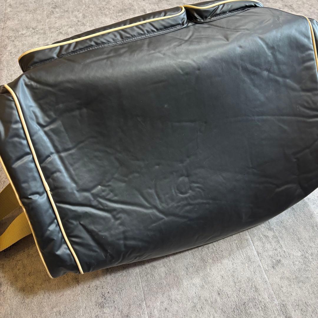 HUNTING WORLD 2WAY ナイロン×レザー ボストン 黒 大容量用