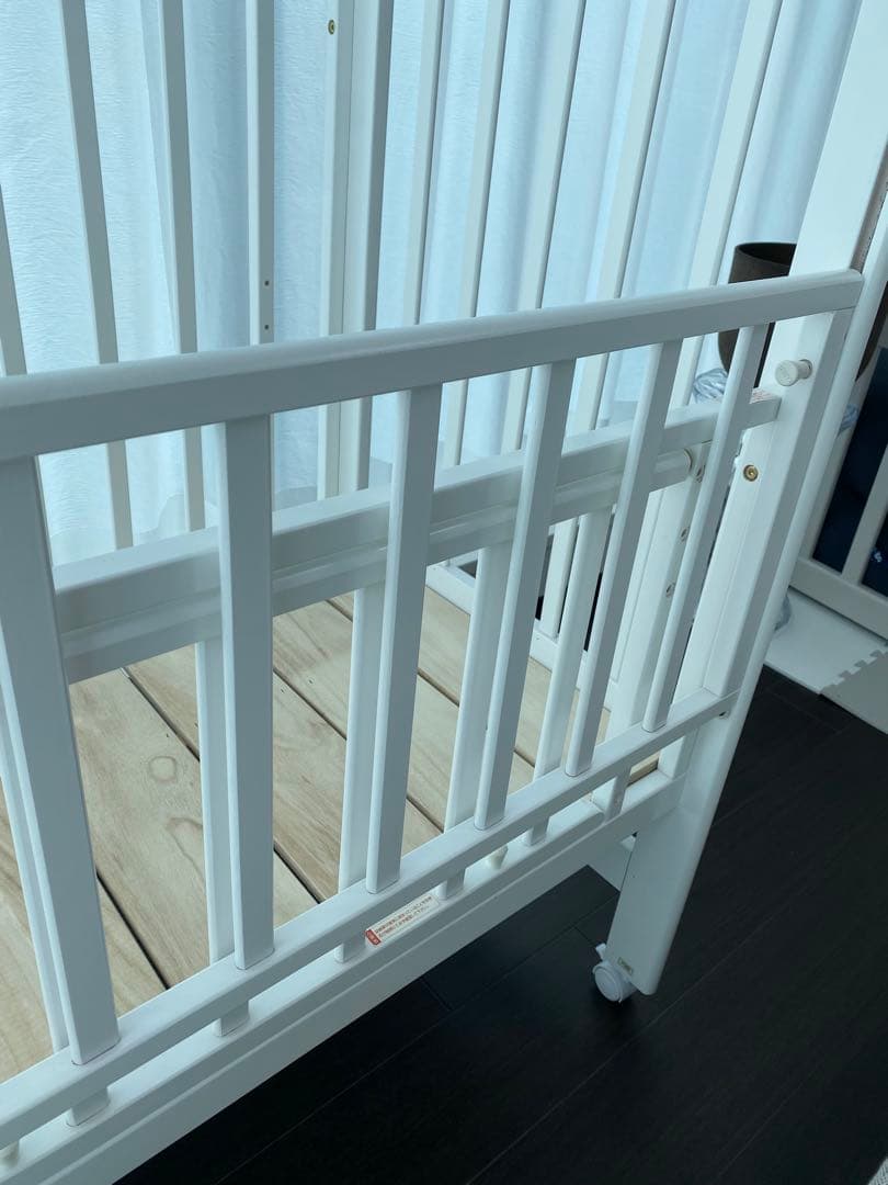 ベビーベッドセット　ハイポジションミニベッド