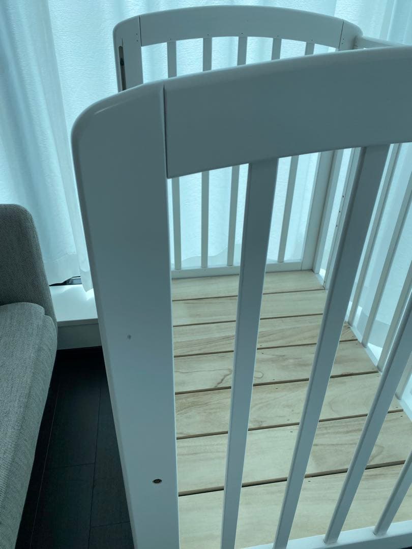 ベビーベッドセット　ハイポジションミニベッド