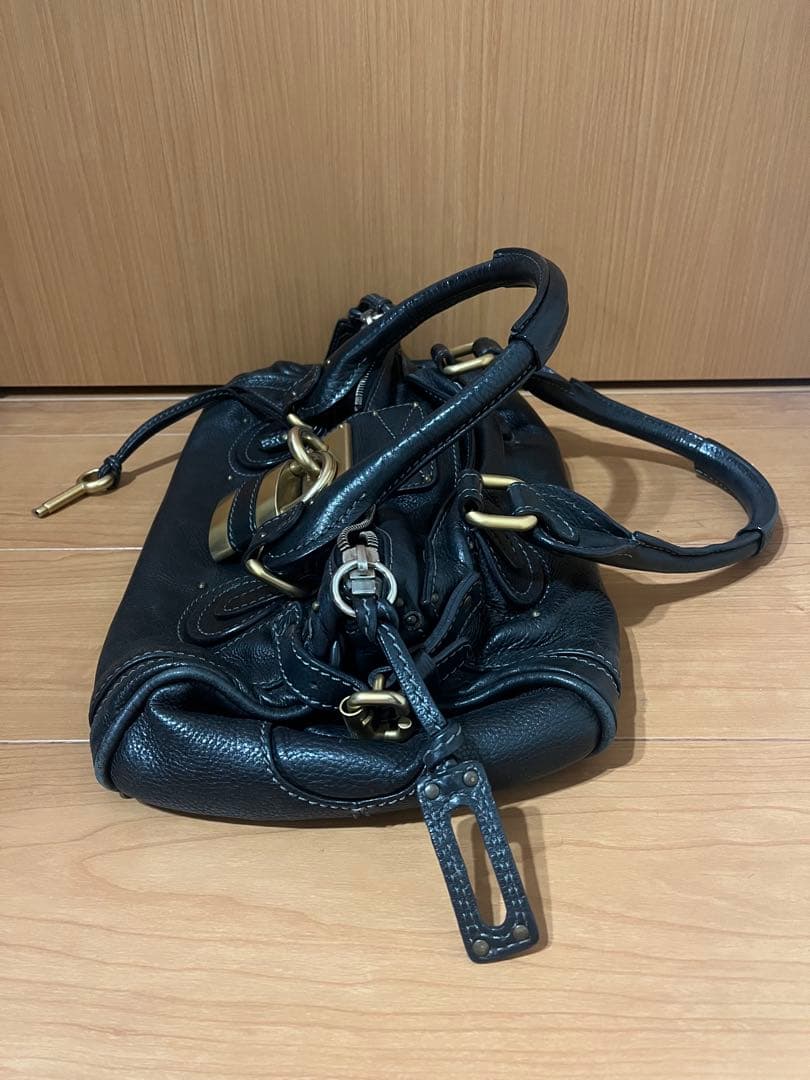 [最安値] Chloe クロエ　パディントンバッグ　南京錠　レザー　黒　ブラック