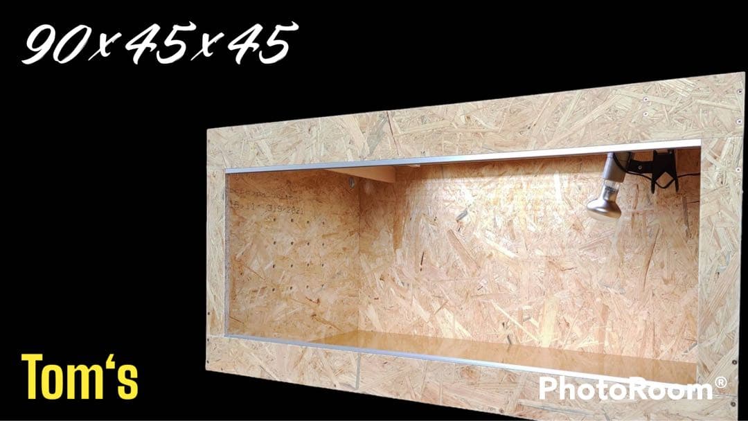 爬虫類ケージ 90×45×45㎝ 配線穴なし　通気口少