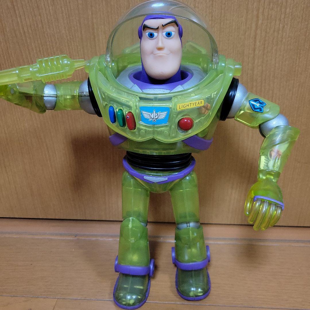 バズ・ライトイヤー フィギュア クリアーグリーンバージョン約23cm　レア