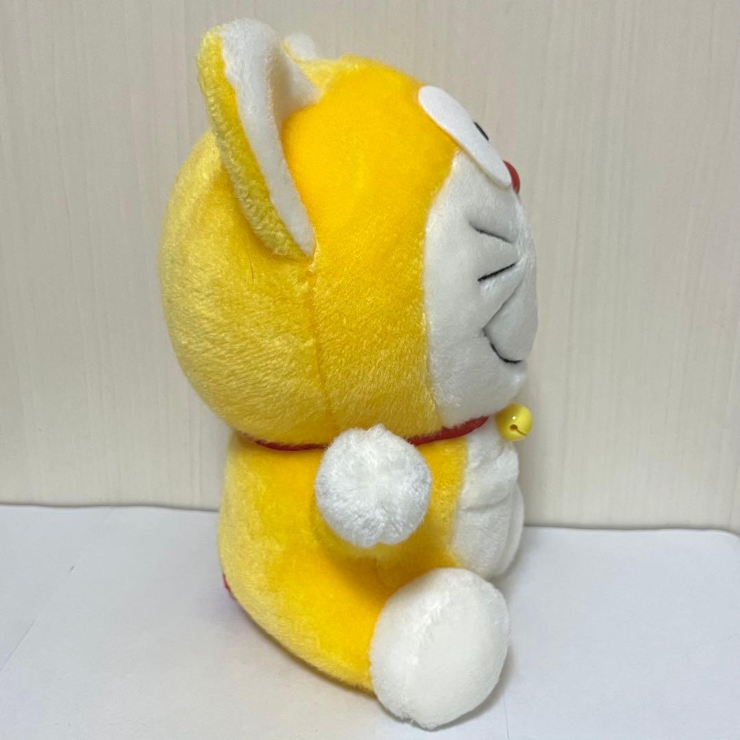ドラえもん 黄色耳付きぬいぐるみ　激レア　希少　当時物
