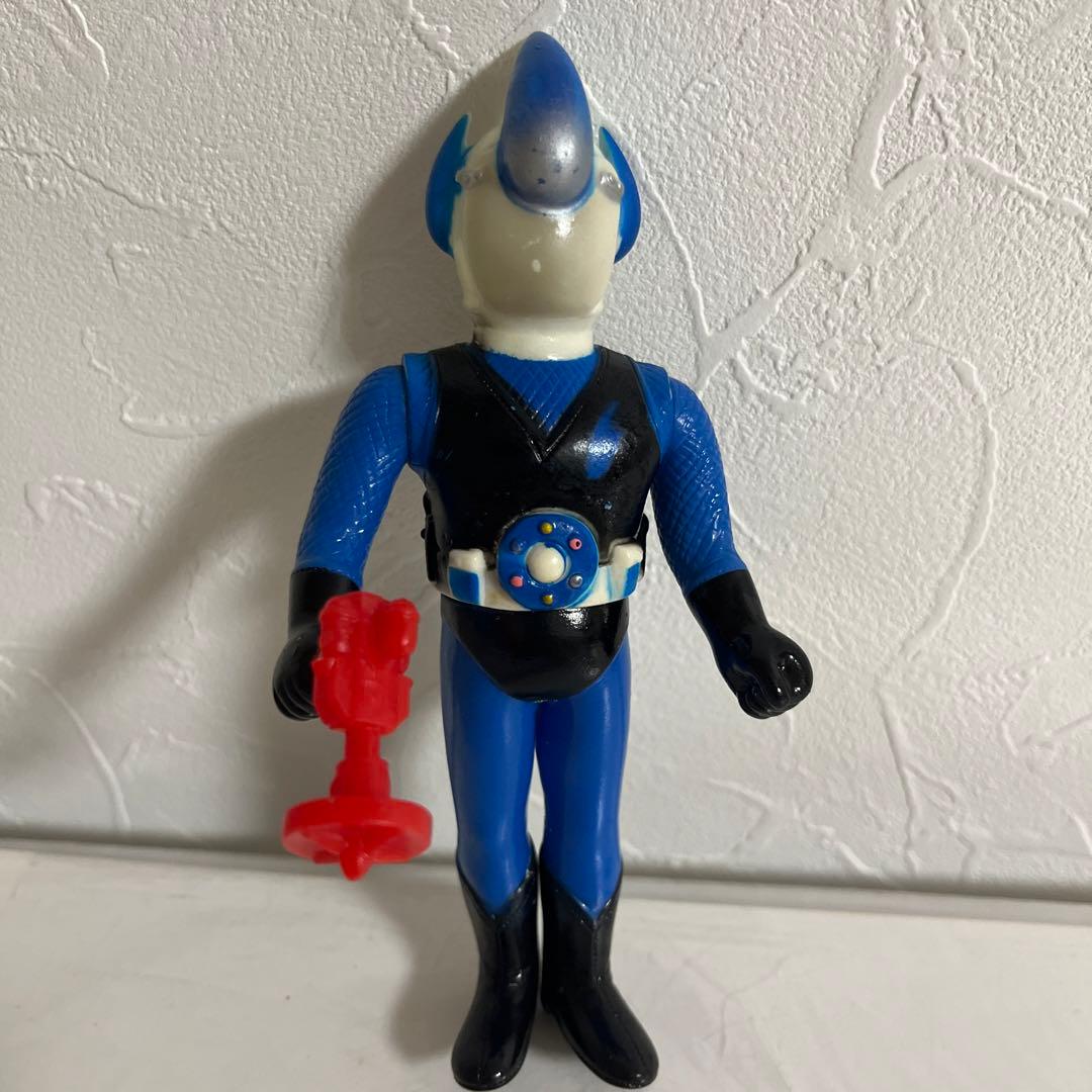 ⚠️貴重・激レア　忍者キャプター　水忍　ソフビ　昭和レトロ　当時物