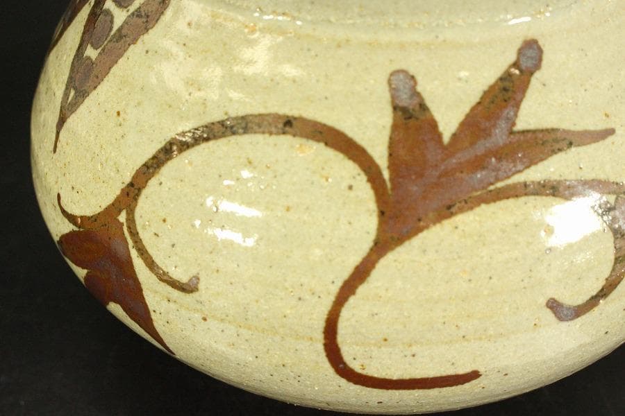 十三代 中里太郎右衛門 作 絵唐津 水指 共箱 未使用(ZE536)