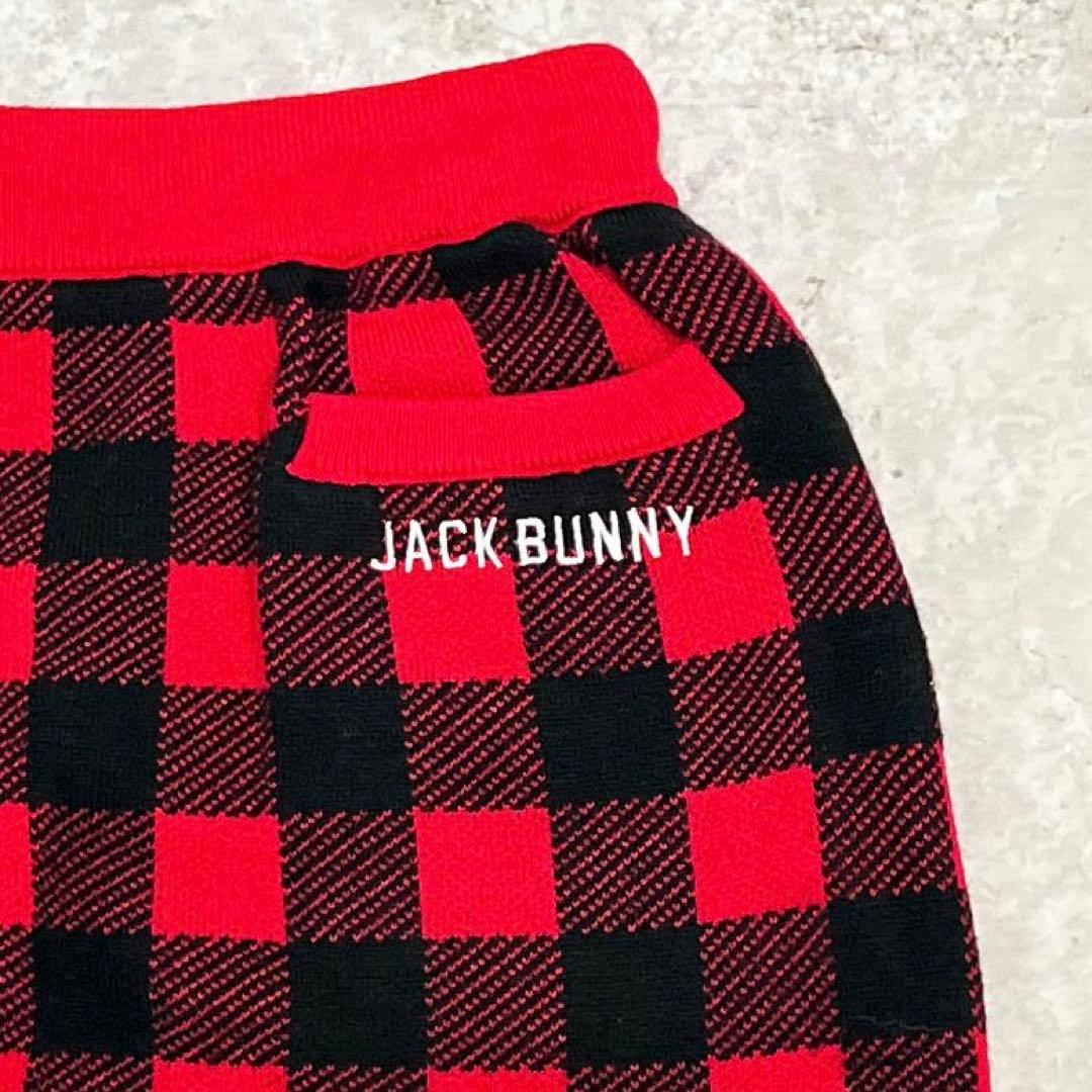 JACK BUNNY!!人気カラー チェック柄 ニット セットアップ M