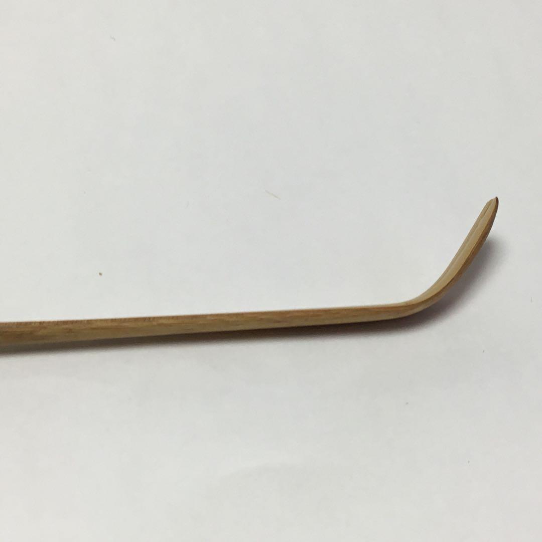 茶杓 若葉 紫野 細合喝堂 木箱入 茶道具 古物品