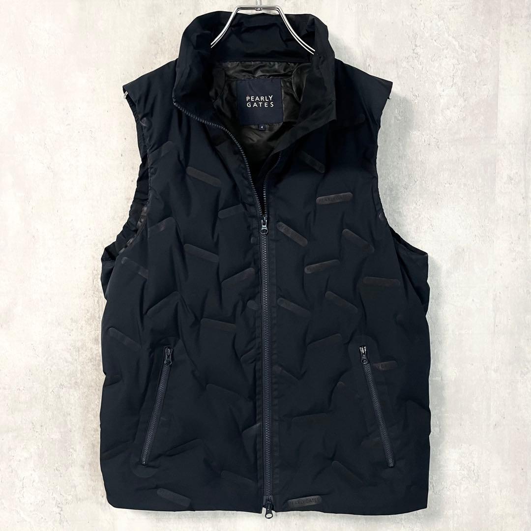 【極美品】パーリーゲイツ エアーダウンベスト サイズ4 ダークネイビー