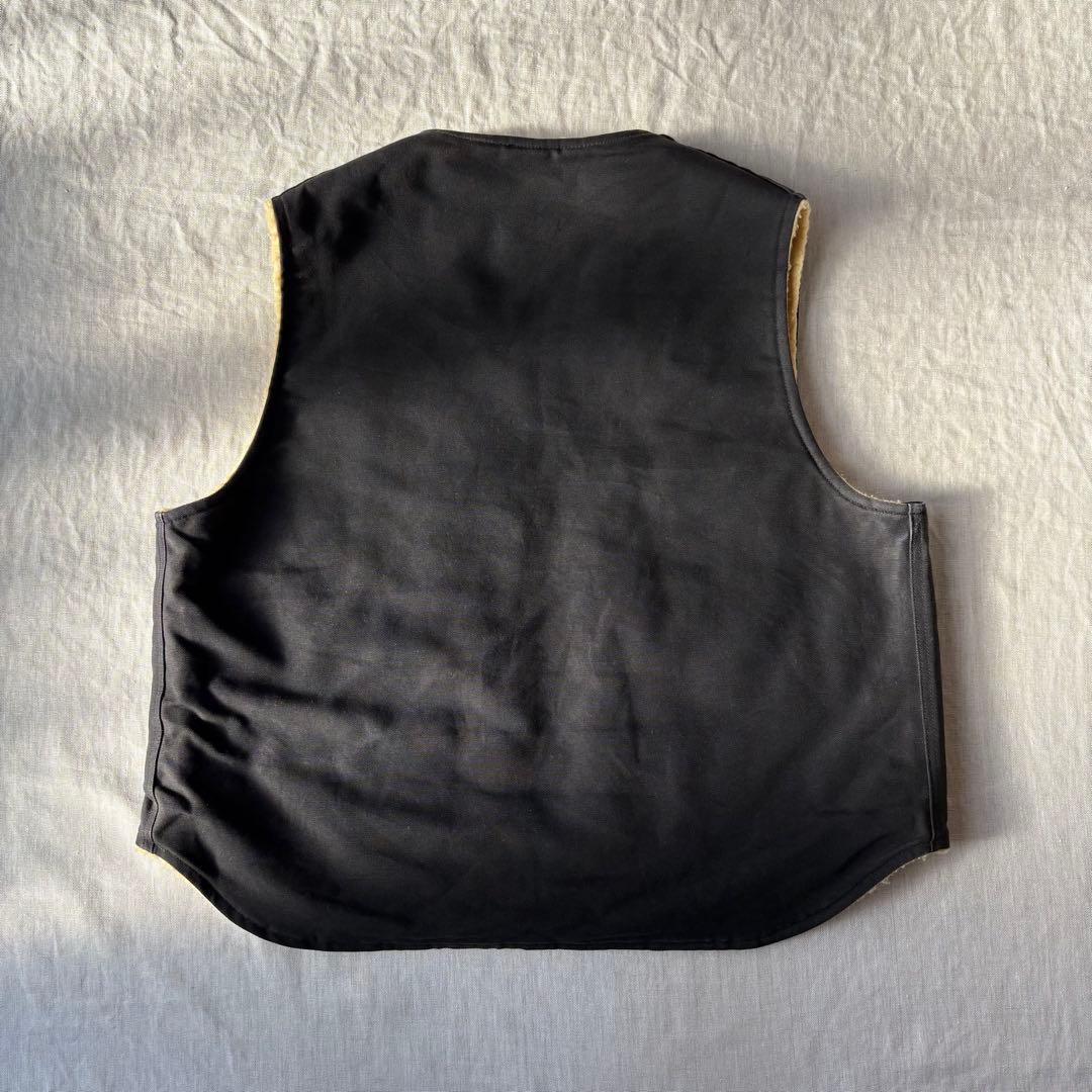 Carhartt カーハート ダックベスト ブラック 2XL 裏ボア