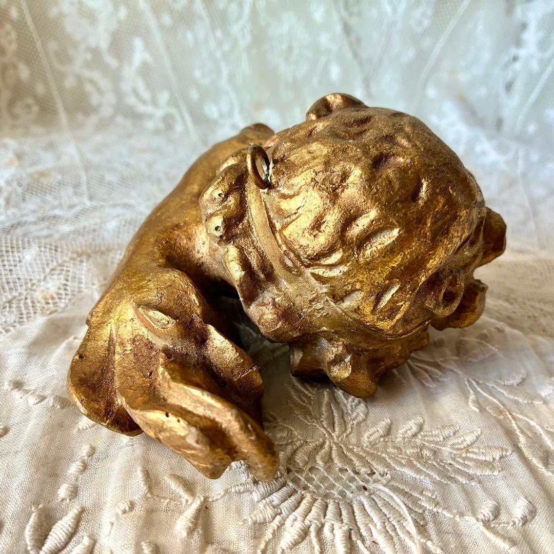 天使オブジェ　ウォールデコレーション　壁掛けオーナメント　フランスアンティーク